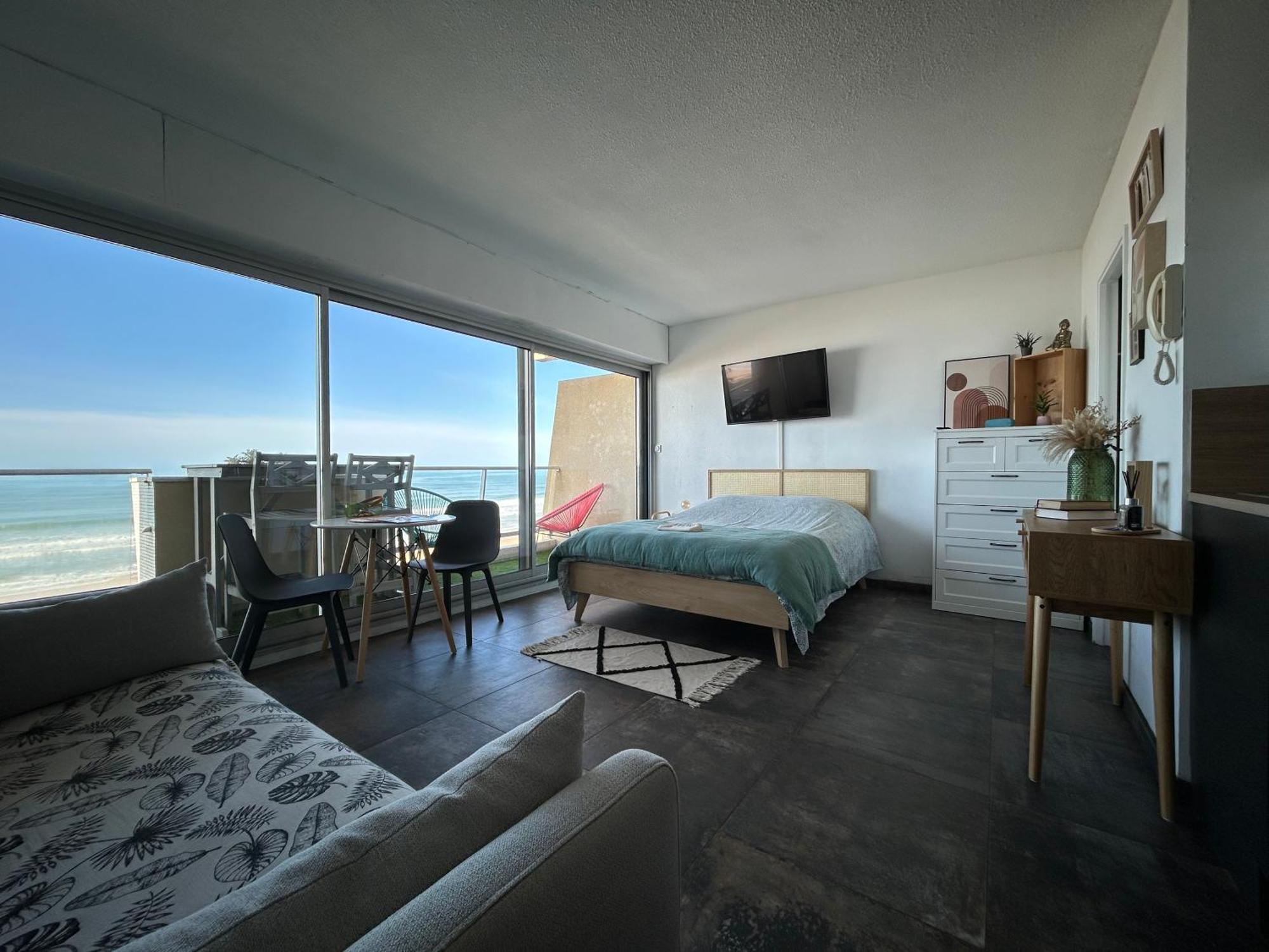 Ferienwohnung Superbe Vue A 180° Sur L'Ocean Lacanau Exterior foto